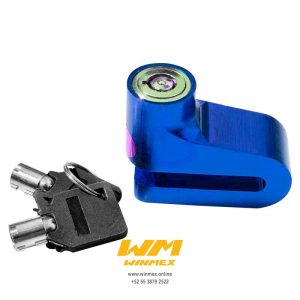 CANDADO PARA DISCO EN ALUMINIO (MONSTER) AZUL