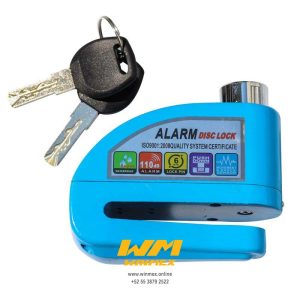 CANADADO DE DISCO CON ALARMA 110db AZUL