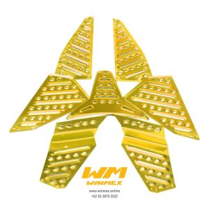 PISO TAPETE ALUMINIO MOTONETA DORADO