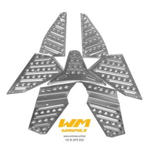 PISO TAPETE ALUMINIO MOTONETA PLATA