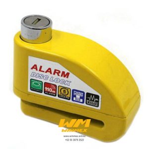 CANADADO DE DISCO CON ALARMA 110db AMARILLO