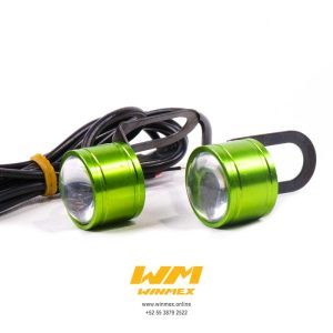 ESTROBOS LED CON LUPA VERDE