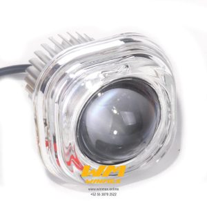 FOCO AUXILIAR LUPA CON OJO AGUILA CUADRADO, ALTA/BAJA Y ESTROBO UNIVERSAL