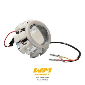 foco lupa ojo blanco