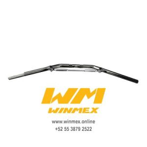 MANUBRIO DE ALUMINIO CON BARRA ESTABILIZADORA PLATA