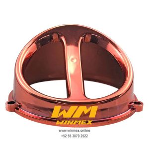 CUBIERTA DE VENTILADOR CROMADA ROJA MOTONETA