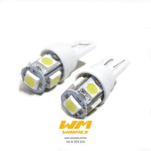 FOCO PELLIZCO 5 LED PLACA BLANCO