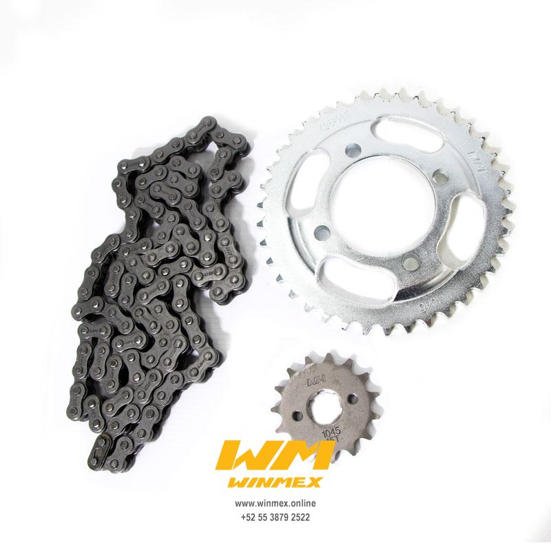 KIT DE SPROCKET NUEVO FT125 SPORT, CLASSICA, NEW, XFT125 Winmex