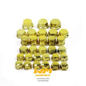 TAPON DE TORNILLERIA DE LUJO JGO. 28PZS. DORADO