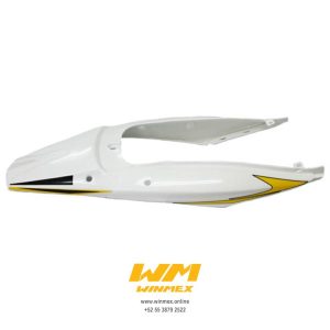 CUBIERTA TRASERA BLANCO/AMARILLO DM150