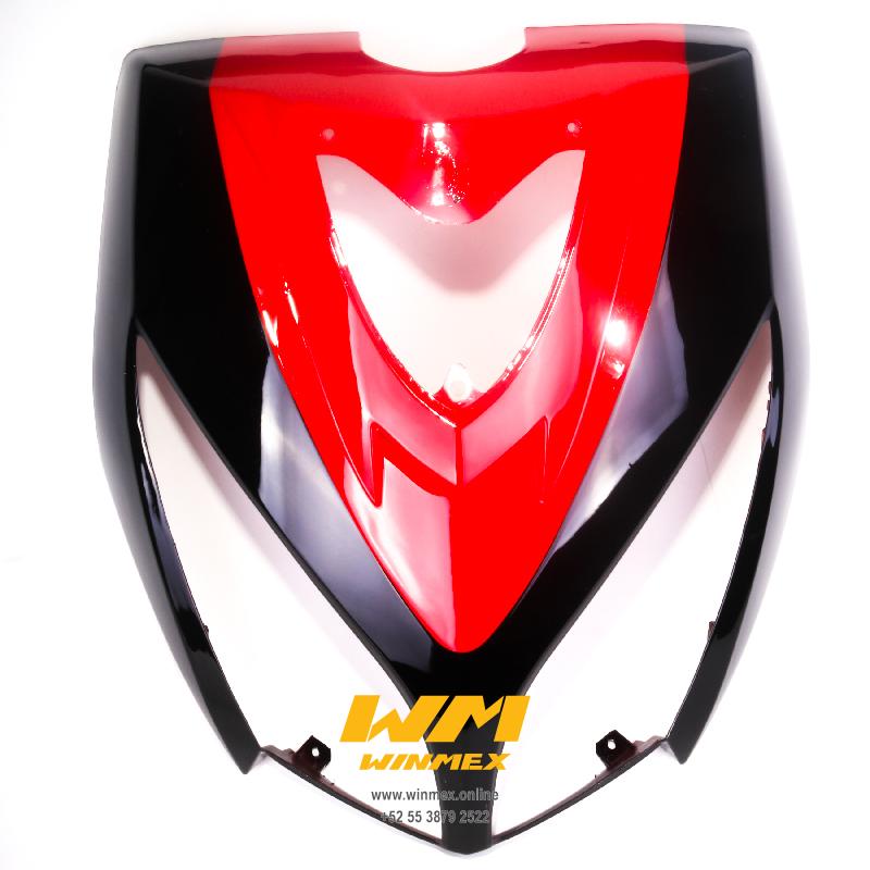 Cubierta de faro rojo/negro DS150