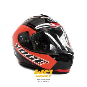 DEKERS ANARANJADO FLUORESCENTE DOBLE CERTIFICACION  CASCO CERRADO YOGE TALLA L