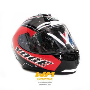 DEKERS ROJO DOBLE CERTIFICACION CASCO CERRADO YOGE TALLA XL