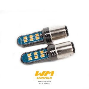 FOCO STOP 12 LED AMBAR JGO UNIVERSAL