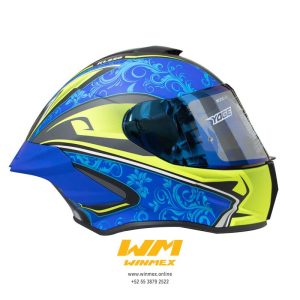 casco cerrado Yoge Blooming Blue talla XL