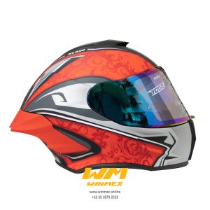 Casco Cerrado Yoge Blooming Red XXL