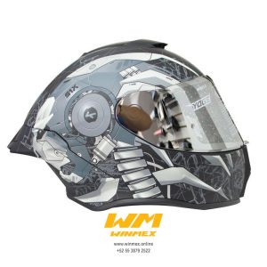 CASCO CERRADO YOGE AIROMAN SILVER M