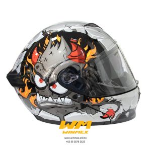 casco abatible Yoge Garglen gris M