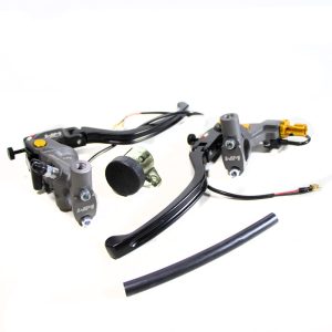 BOMBA DERECHA Y MANIJA IZQUIERDA COMPLETA RACING ZX-1 ZX-Z620907 GRIS