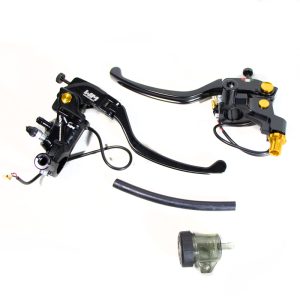 BOMBA DERECHA Y MANIJA IZQUIERDA COMPLETA RACING ZX-1 ZX-Z620907 NEGRO