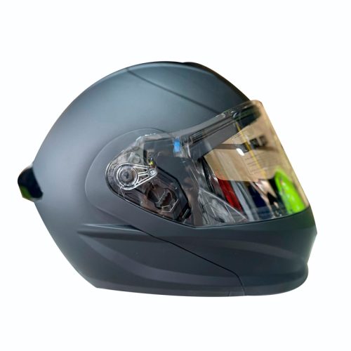 Casco Abatible Negro Mate